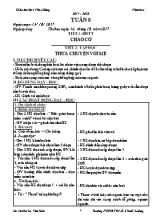 Giáo án điện tử Lớp 4 - Tuần 9 - Năm học 2017-2018 - Lò Văn Hóa